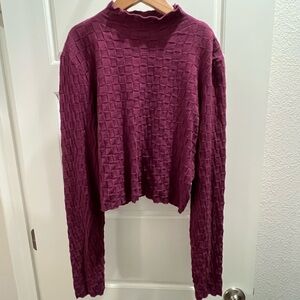 PacSun Purple Long sleeve mock neck